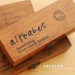 ست 42 عددی مهرچوبی حروف انگلیسی و اعداد - Image 2