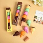 ست 5 رنگ هایلایتر طرح بستنی قیفی