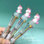 خودکار ۱۰ رنگ طرح یونیکورن