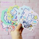 ست 24 عددی استیکر شفاف MaiMao طرح حیوانات MM0329