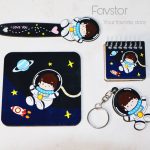 ست چوبی ۴ تکه طرح فضانورد