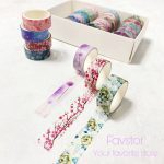 چسب واشی طرح گل