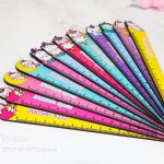 خط کش چوبی طرح یونیکورن cute unicorn