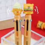 خودکار 6 رنگ KUKI  طرح فست فود کد KK-7138