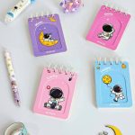 دفترچه یادداشت سیمی دوجلده سری Snow Flake کد 212