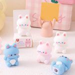 ست پاک کن و مدادتراش سیلیکونی طرح خرگوش Hello Rabbit کد 3813