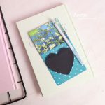 ست استیک نوت مشکی قلبی و روان نویس مون لایت QIANKE طرح ونگوگ کد BQ-1225 - Image 6