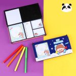 ست برگه نوت جعبه چوبی - Image 3