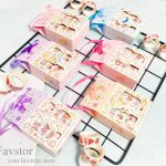 ست 10 عددی چسب واشی پاپیونی طرح دختر کد SZ/111