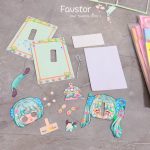 کارت آویز 3D متحرک DIY طرح دختر و Sanrio سری JKP - Image 3