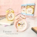 ساعت آرام گرد آلارم دار طرح خرگوش کد TX16181