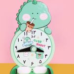ساعت آموزشی چوبی طرح دایناسور