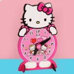 ساعت آموزشی چوبی طرح هلوکیتی hello Kitty