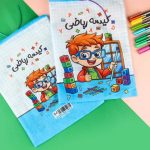 بگ پارچه ای سر جمع شو طرح کیسه ریاضی طرح پسر