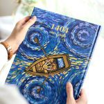 سررسید A4 ته دوخت طلاکوب سری ونگوگ 1404