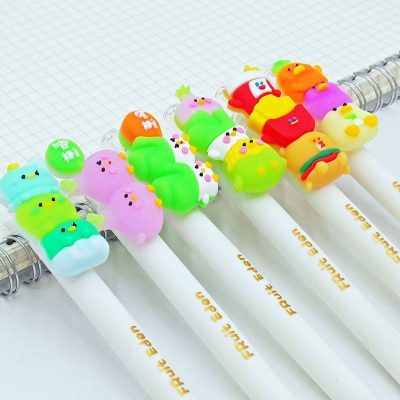 روان نویس کلیکی کلیپس سیلیکونی KUKI طرح سبزیجات Fruit Eden کد KK_7125