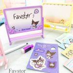 ست مینی تخته وایت برد دو رو، مگنت و ماژیک طرح کرومی و sanrio کد 1001