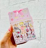 ست 10 عددی چسب واشی پاپیونی طرح دختر کد SZ/111 - Image 9