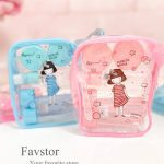 پک مسافرتی 7 تکه Make_up travel bottle طرح دختر کد 1500