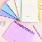 دفتر جلد سخت 100 برگ فنر رنگی برگ تحریر سری کیوت پالت Fascianating