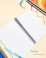 دفتر جلد سخت 100 برگ سیمی برگ تحریر طرح گلکسی کد TH_NB - Image 2