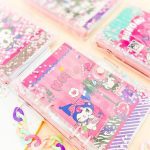 مینی کلاسور جلد شفاف آکواریومی بنددار طرح کرومی