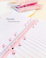 مینی کلاسور جلد شفاف آکواریومی بنددار طرح کرومی - Image 3