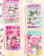 مینی کلاسور جلد شفاف آکواریومی بنددار طرح کرومی - Image 4