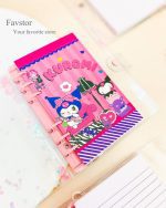 مینی کلاسور جلد شفاف آکواریومی بنددار طرح کرومی - Image 8