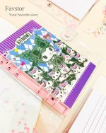 مینی کلاسور جلد شفاف آکواریومی بنددار طرح کرومی - Image 7