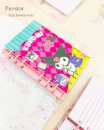 مینی کلاسور جلد شفاف آکواریومی بنددار طرح کرومی - Image 6