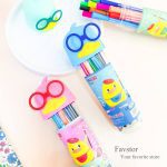 ماژیک 12 رنگ استوانه‌ای طرح جوجه اردک عینکی کد FF-902