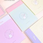 دفتر طراحی آبرنگی 25 برگ صفحه رنگی طرح خرگوش کد b251