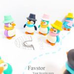 پاک کن 3D طرح پنگوئن کلاه دار کد ER-6553