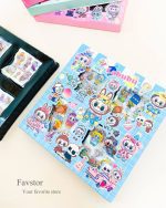 ست 96 عددی شیت استیکر شفاف میکس کد CYK-801 - Image 9