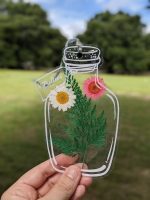 ست 20 عددی استیکر شفاف بوک مارکی گل خشک YD سری Romantic Season کد YD-GH01 - Image 10