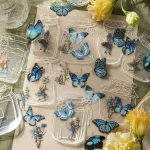 ست 20 عددی استیکر شفاف بوک مارکی گل خشک YD سری Romantic Season کد YD-GH01 - Image 9