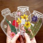 ست 20 عددی استیکر شفاف بوک مارکی گل خشک YD سری Romantic Season کد YD-GH01 - Image 7