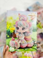 تابلو بوم نقاشی الماسی طرح دختر آبنباتی سایز 30*23 سری 3DZ - Image 14