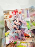 تابلو بوم نقاشی الماسی طرح دختر آبنباتی سایز 30*23 سری 3DZ - Image 13