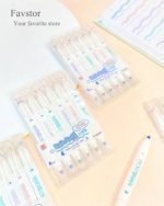 ست 6 عددی ماژیک و خودکار دوسر و دوبل لاین TIZO سری TWIN & DOUBLE LINER کد TF86500