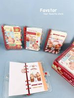 مینی کلاسور جلد شفاف طرح کاپی بارا با دیوایدر رنگی و فنر فلزی