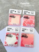 استیک نوت شفاف شاینی 7.5 * 7.5 طرح گل ساکورا - Image 4