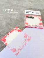 استیک نوت شفاف شاینی 7.5 * 7.5 طرح گل ساکورا - Image 5