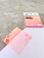 استیک نوت شفاف شاینی 7.5 * 7.5 طرح گل ساکورا - Image 6