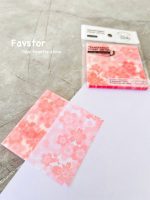 استیک نوت شفاف شاینی 7.5 * 7.5 طرح گل ساکورا - Image 8