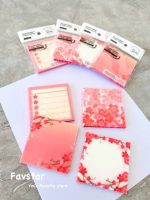 استیک نوت شفاف شاینی 7.5 * 7.5 طرح گل ساکورا - Image 3