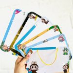 ست تخته وایت برد آویزدار و ماژیک Ada طرح خرگوش لابوبو Labubu