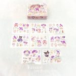 ست 8 عددی شیت استیکر شفاف طرح کرومی و Sanrio سری SZ/200 - Image 4