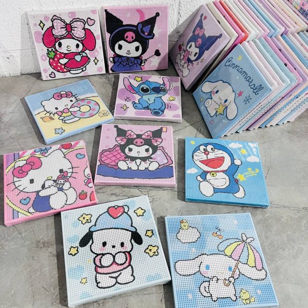 تابلو بوم نقاشی الماسی فول نگین سایز 20*20 سری BK13-24